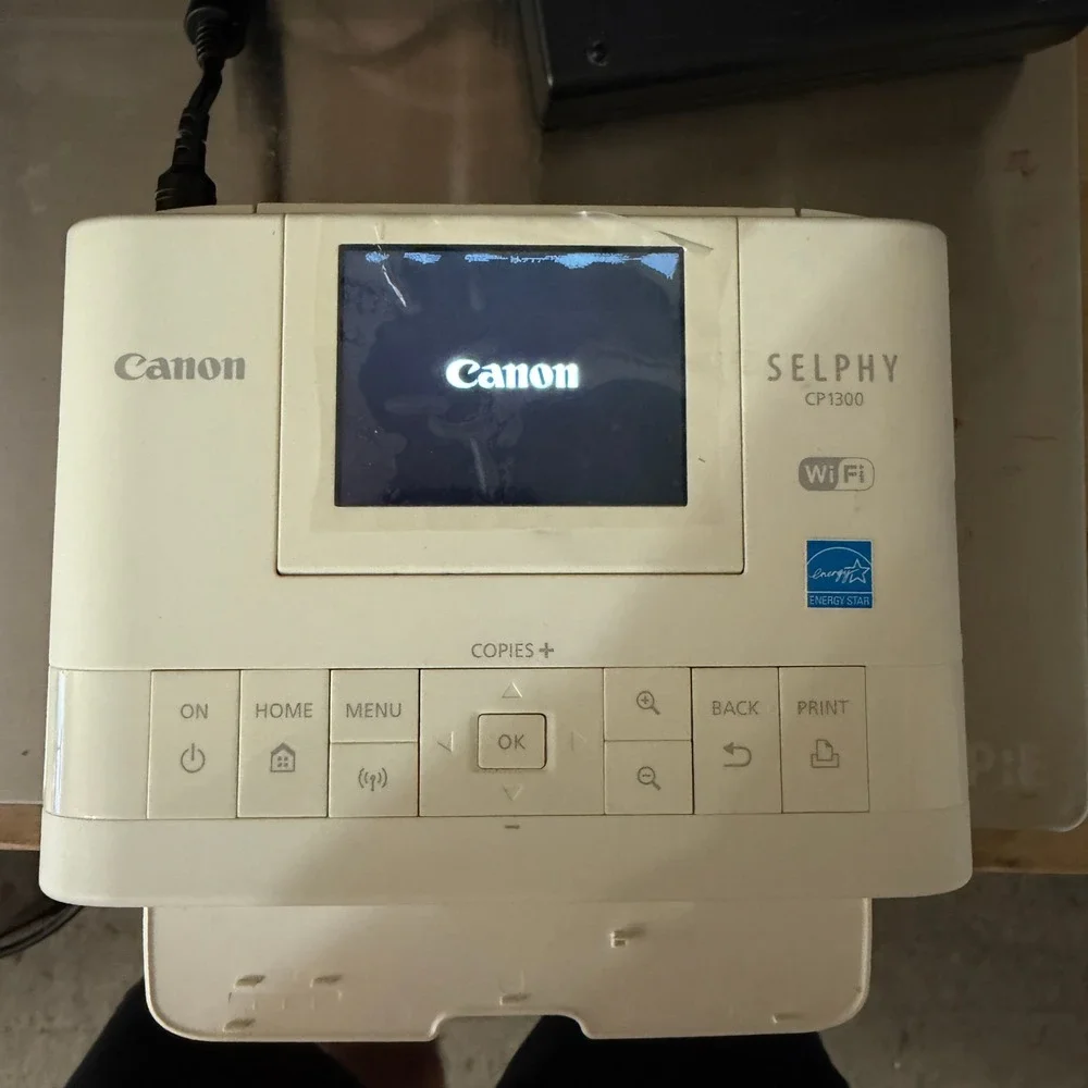 Canon SELPHY CP1300 Wireless Compact Photo Printer White for Parts Repair C-10